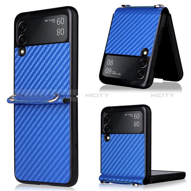 Funda Silicona Carcasa Goma Twill para Samsung Galaxy Z Flip3 5G Azul