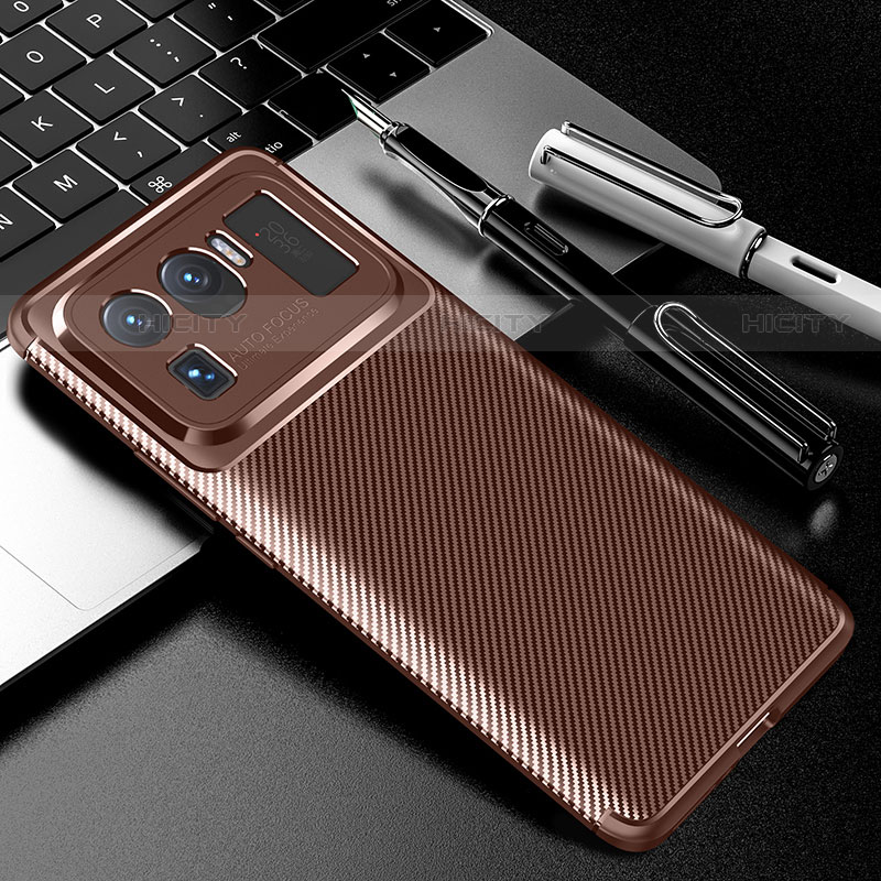 Funda Silicona Carcasa Goma Twill para Xiaomi Mi 11 Ultra 5G Marron