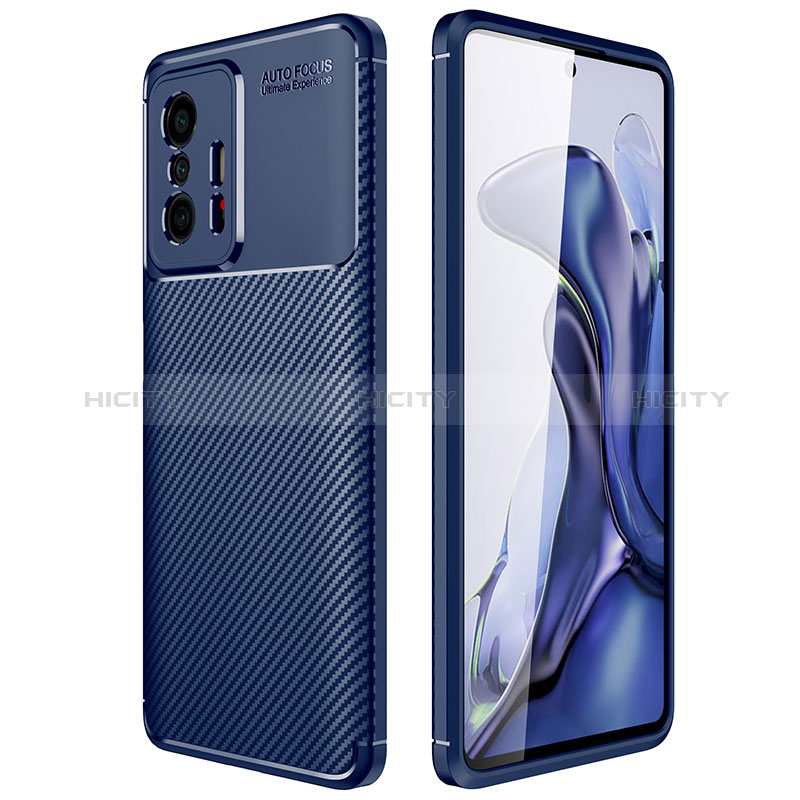 Funda Silicona Carcasa Goma Twill para Xiaomi Mi 11T Pro 5G Azul