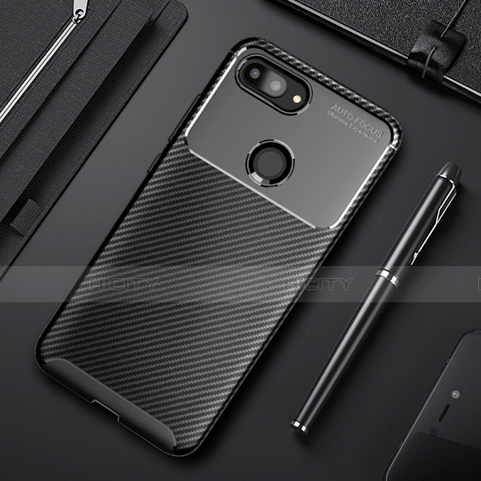 Funda Silicona Carcasa Goma Twill para Xiaomi Mi 8 Lite Negro