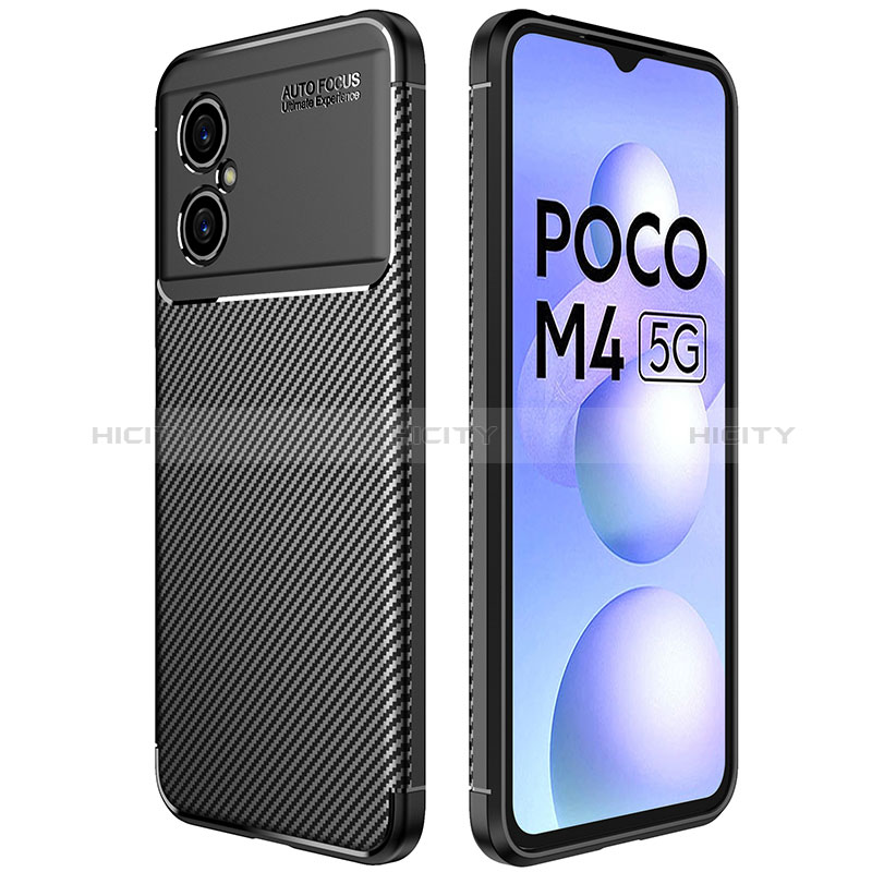 Funda Silicona Carcasa Goma Twill para Xiaomi Poco M4 5G Negro