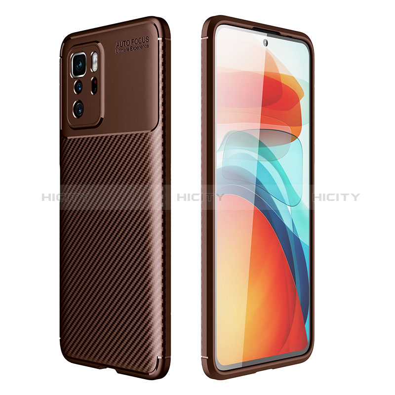 Funda Silicona Carcasa Goma Twill para Xiaomi Poco X3 GT 5G Marron