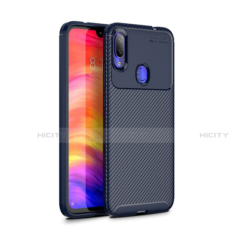 Funda Silicona Carcasa Goma Twill para Xiaomi Redmi Note 7 Azul