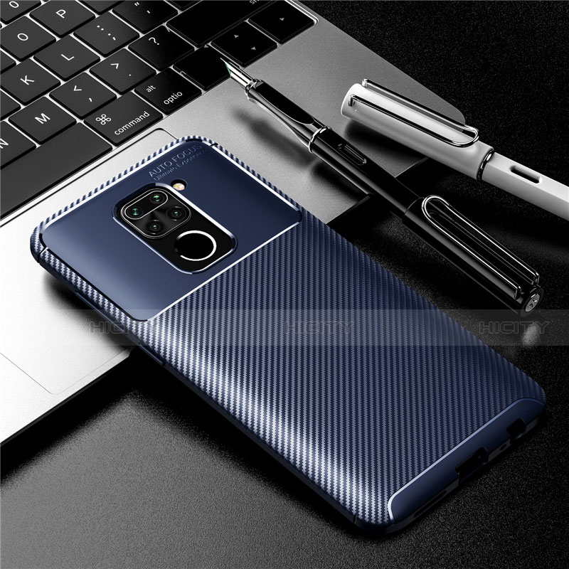 Funda Silicona Carcasa Goma Twill para Xiaomi Redmi Note 9 Azul