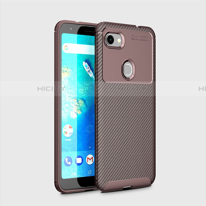 Funda Silicona Carcasa Goma Twill S01 para Google Pixel 3 Marron