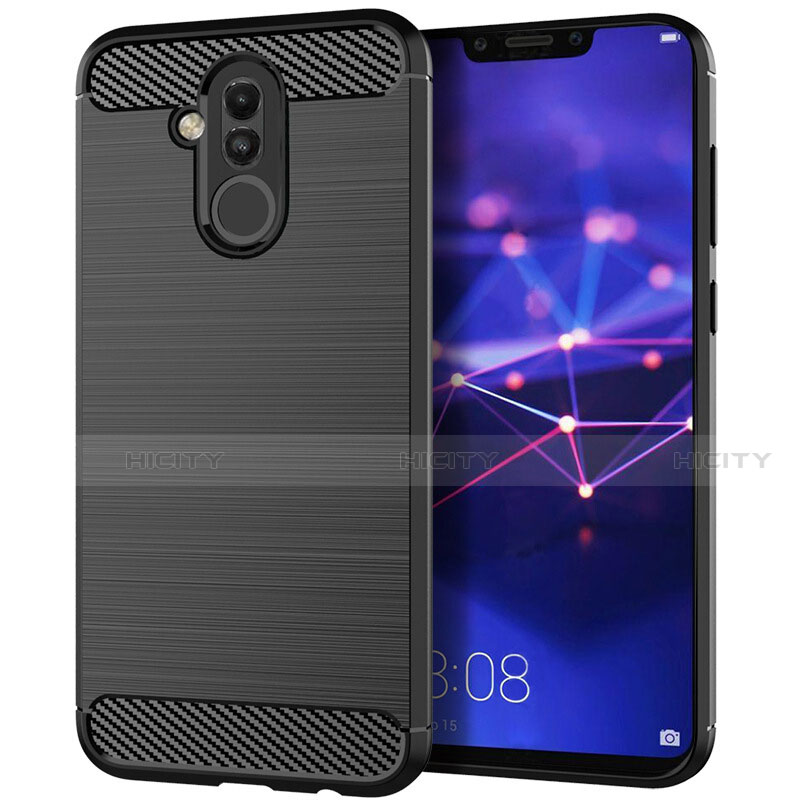 Funda Silicona Carcasa Goma Twill S01 para Huawei Mate 20 Lite Negro