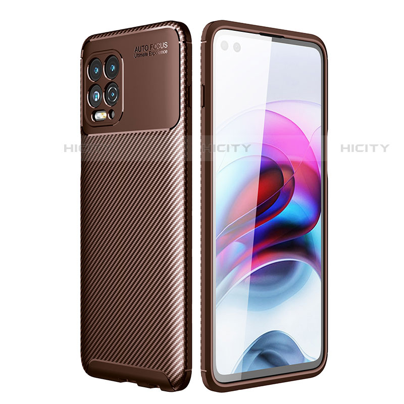 Funda Silicona Carcasa Goma Twill S01 para Motorola Moto Edge S 5G Marron