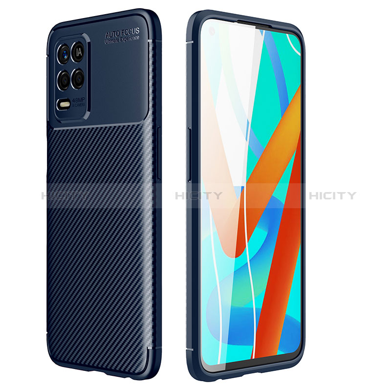 Funda Silicona Carcasa Goma Twill S01 para Realme 8s 5G Azul