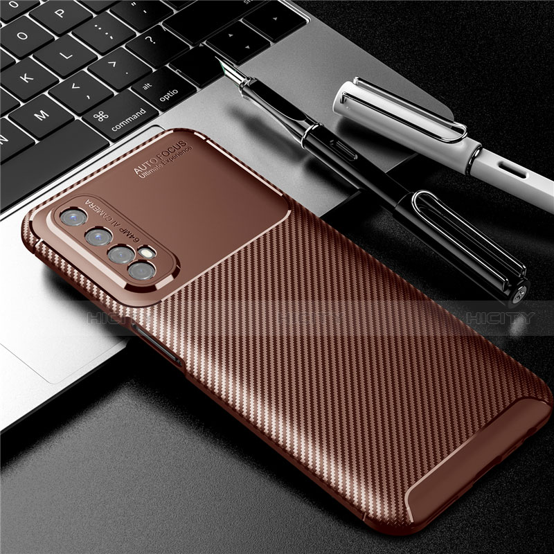 Funda Silicona Carcasa Goma Twill S01 para Realme Narzo 30 4G Marron