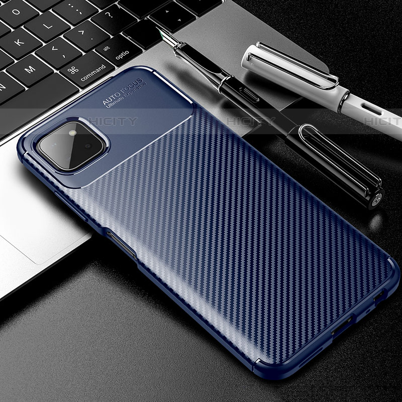 Funda Silicona Carcasa Goma Twill S01 para Samsung Galaxy F42 5G Azul