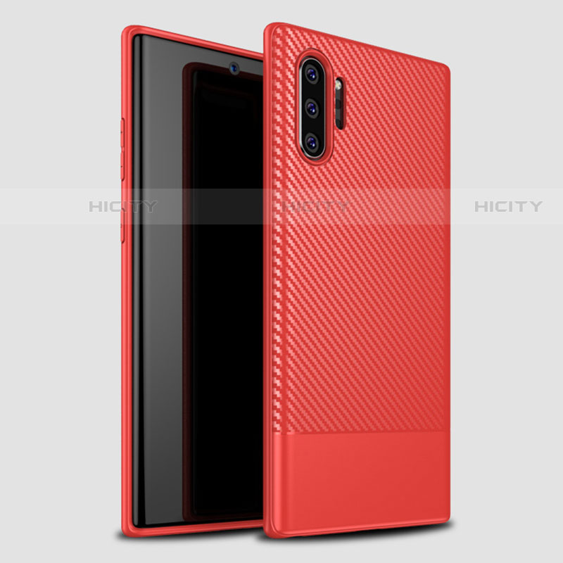 Funda Silicona Carcasa Goma Twill S01 para Samsung Galaxy Note 10 Plus 5G Rojo