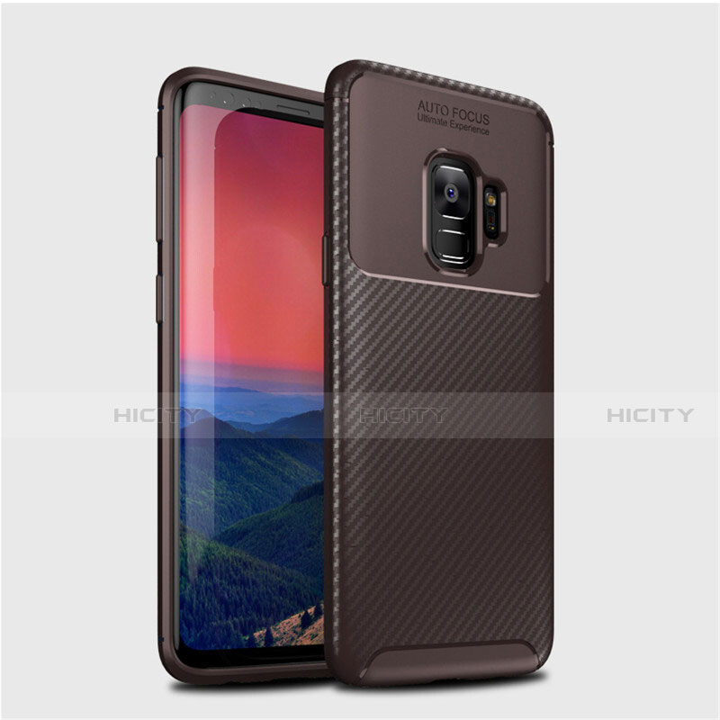 Funda Silicona Carcasa Goma Twill S01 para Samsung Galaxy S9 Marron