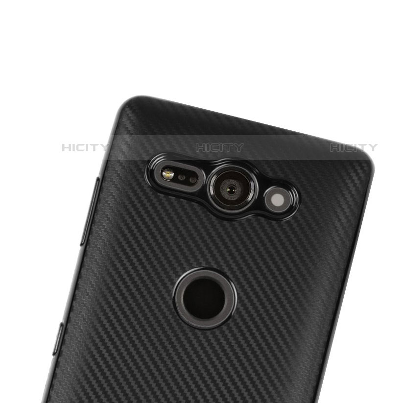 Funda Silicona Carcasa Goma Twill S01 para Sony Xperia XZ2 Compact Negro