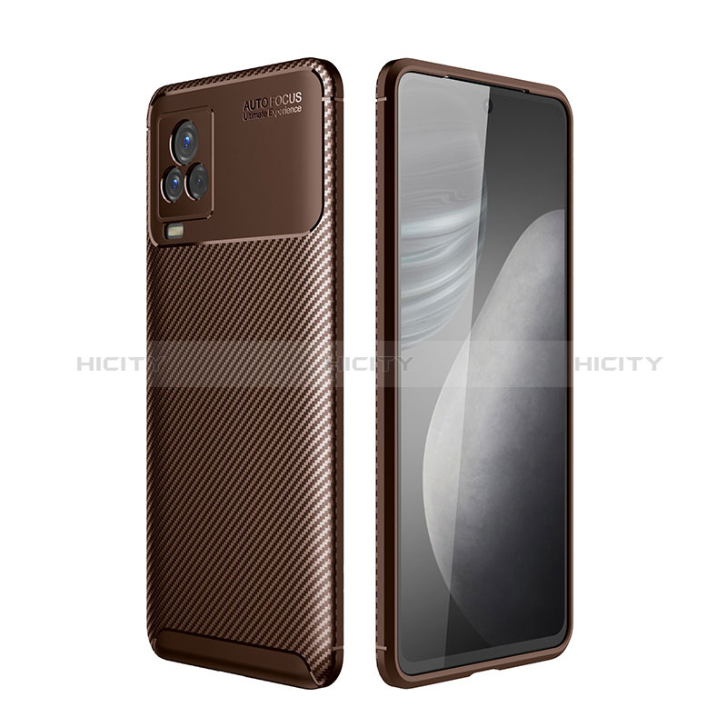 Funda Silicona Carcasa Goma Twill S01 para Vivo iQOO 7 5G Marron