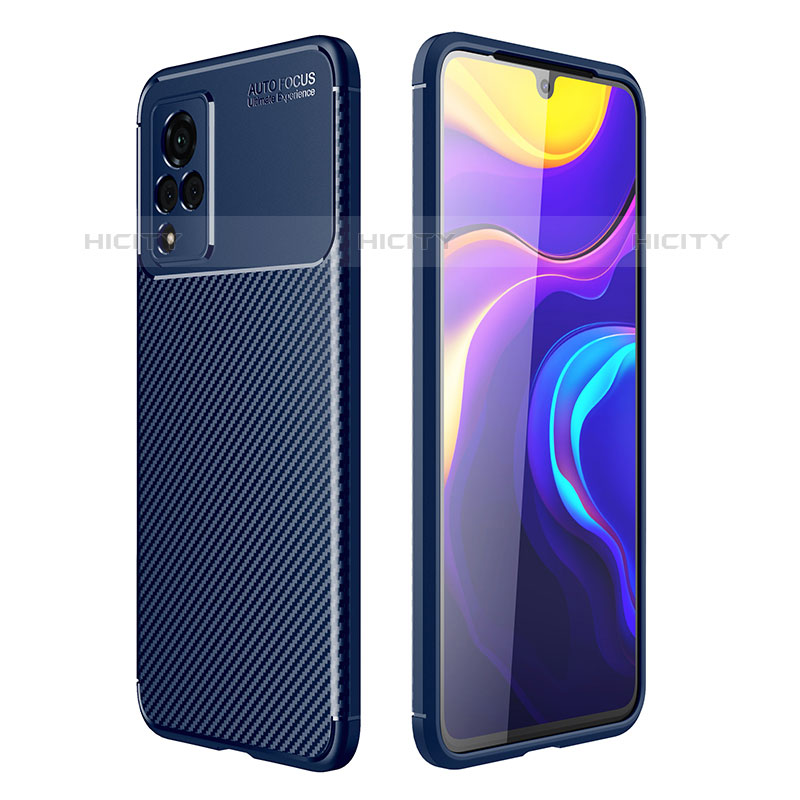 Funda Silicona Carcasa Goma Twill S01 para Vivo V21s 5G Azul