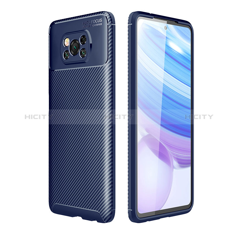 Funda Silicona Carcasa Goma Twill S01 para Xiaomi Poco X3 NFC Azul