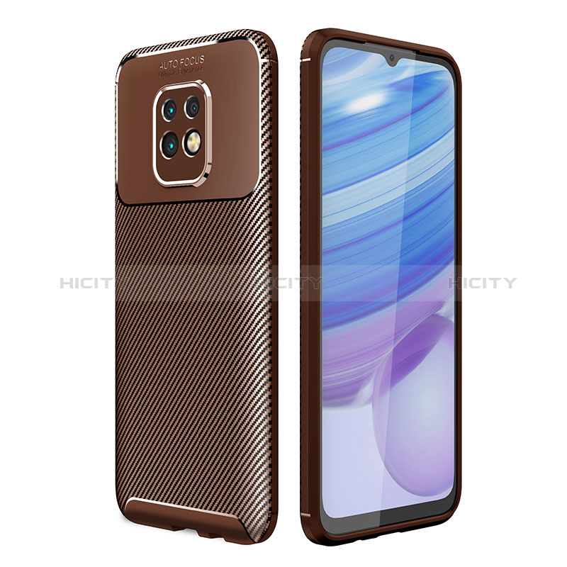 Funda Silicona Carcasa Goma Twill S01 para Xiaomi Redmi 10X Pro 5G Marron