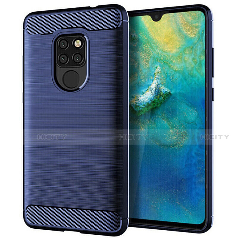 Funda Silicona Carcasa Goma Twill S02 para Huawei Mate 20 Azul