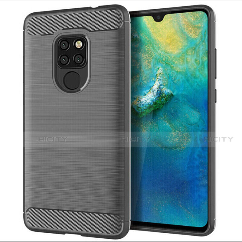 Funda Silicona Carcasa Goma Twill S02 para Huawei Mate 20 Gris