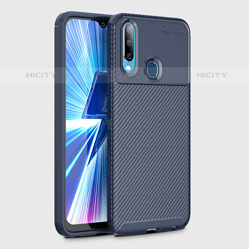 Funda Silicona Carcasa Goma Twill S02 para Vivo Y11 Azul