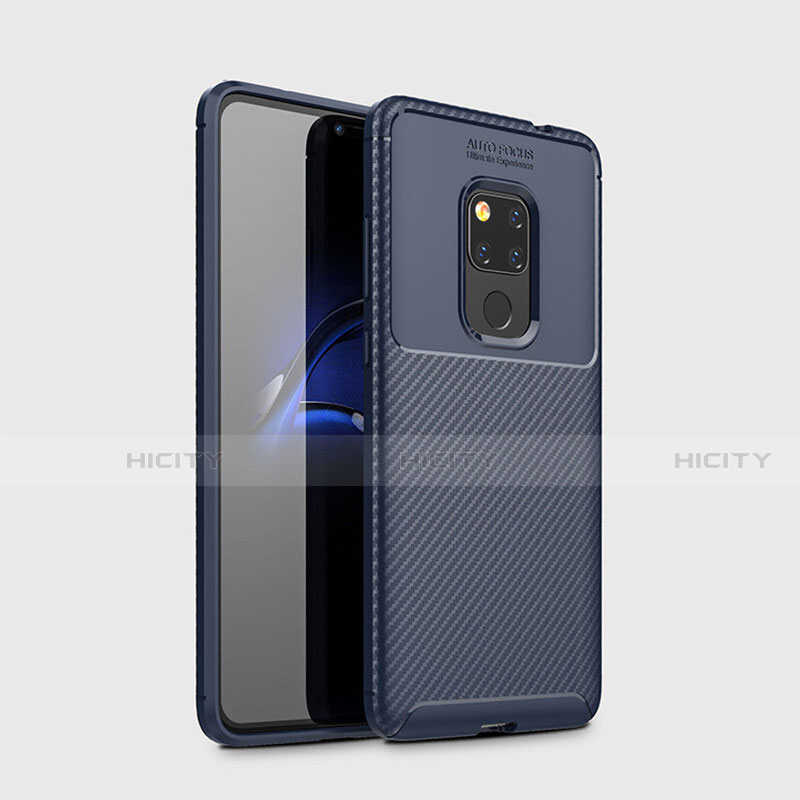 Funda Silicona Carcasa Goma Twill S03 para Huawei Mate 20 Azul