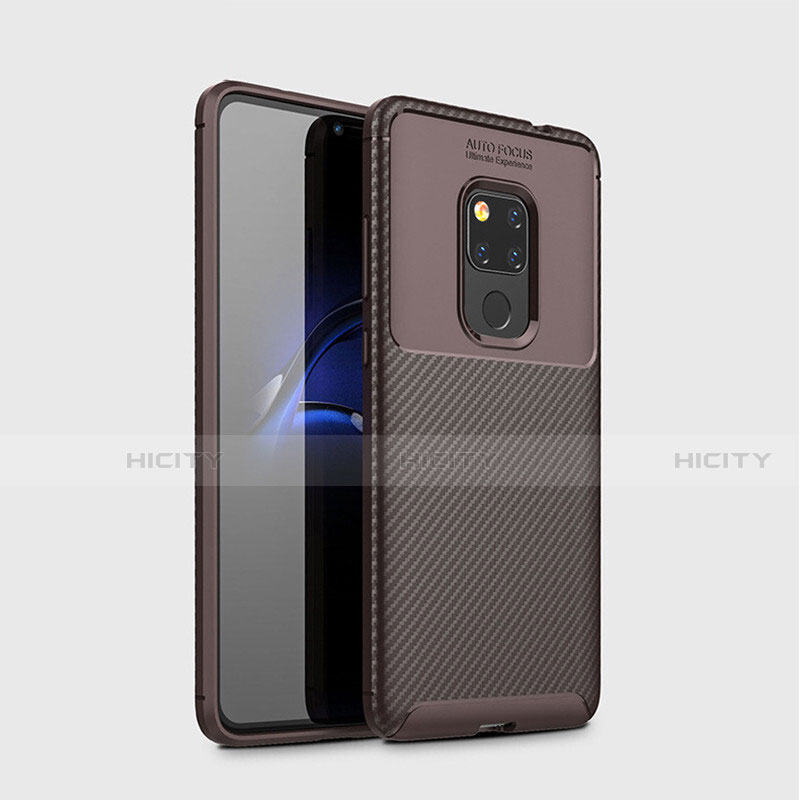 Funda Silicona Carcasa Goma Twill S03 para Huawei Mate 20 Marron