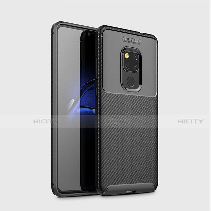 Funda Silicona Carcasa Goma Twill S03 para Huawei Mate 20 Negro