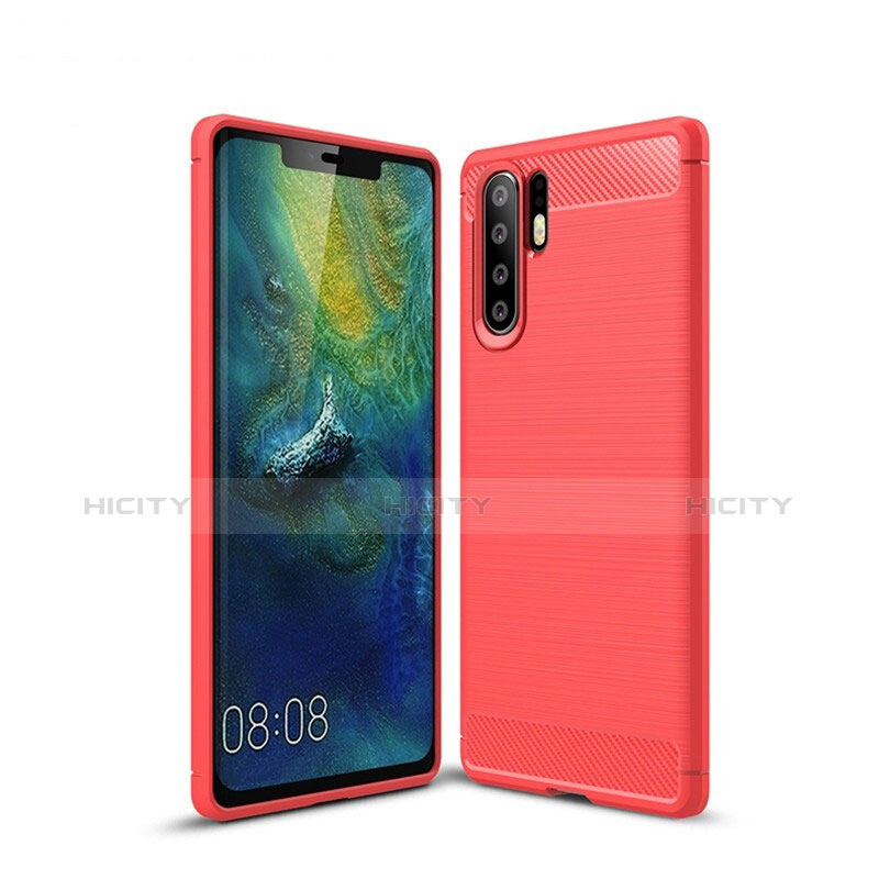 Funda Silicona Carcasa Goma Twill S03 para Huawei P30 Pro New Edition Rojo