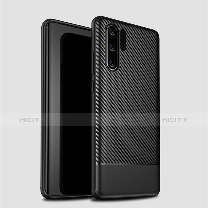 Funda Silicona Carcasa Goma Twill S04 para Huawei P30 Pro Negro