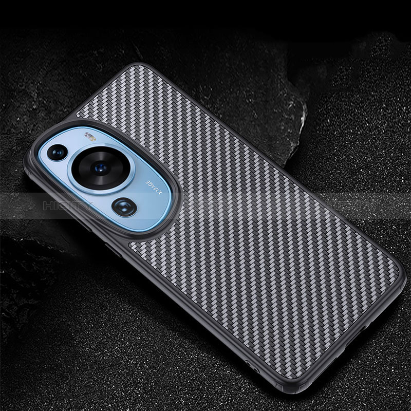 Funda Silicona Carcasa Goma Twill T01 para Huawei P60 Art Negro