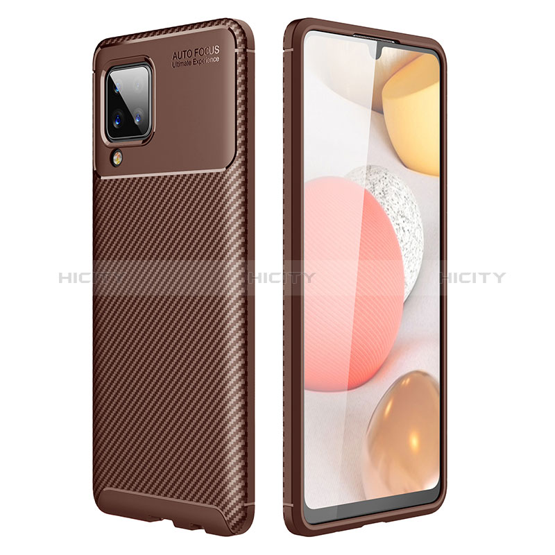 Funda Silicona Carcasa Goma Twill WL1 para Samsung Galaxy A12 5G Marron