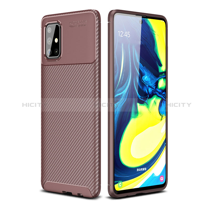 Funda Silicona Carcasa Goma Twill WL1 para Samsung Galaxy A71 4G A715 Marron