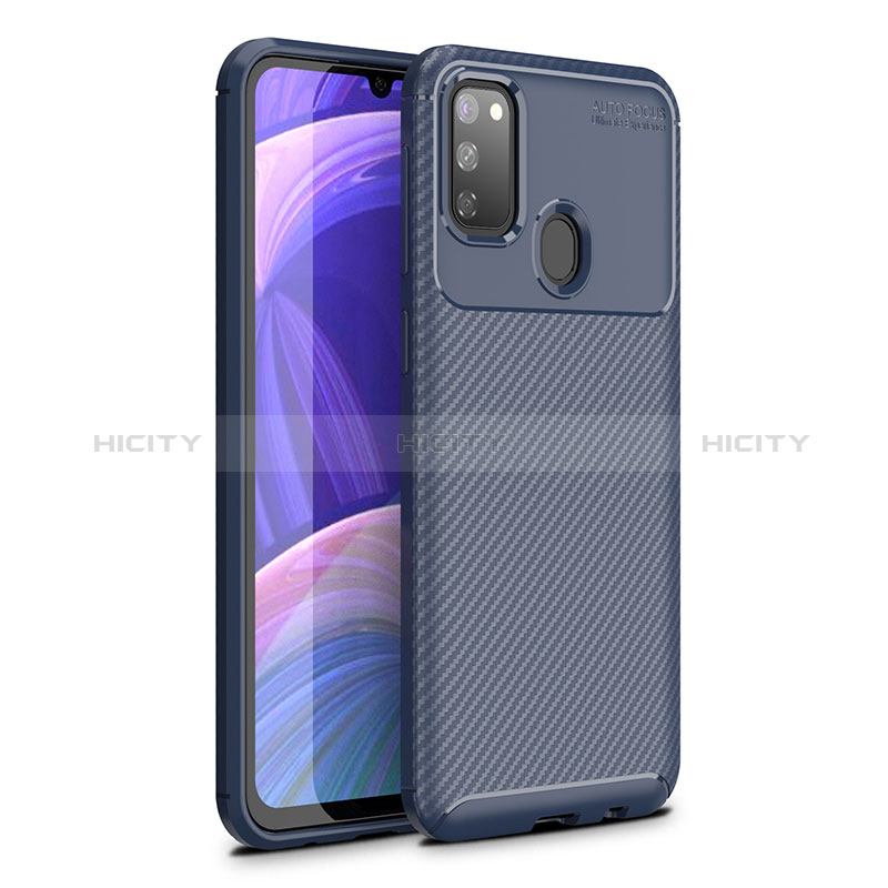 Funda Silicona Carcasa Goma Twill WL1 para Samsung Galaxy M21 Azul