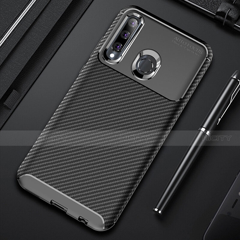 Funda Silicona Carcasa Goma Twill Y01 para Huawei Honor 10i Negro