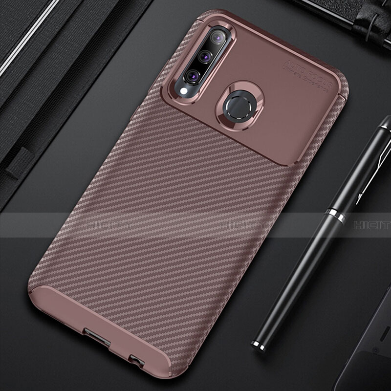 Funda Silicona Carcasa Goma Twill Y01 para Huawei Honor 20E Marron