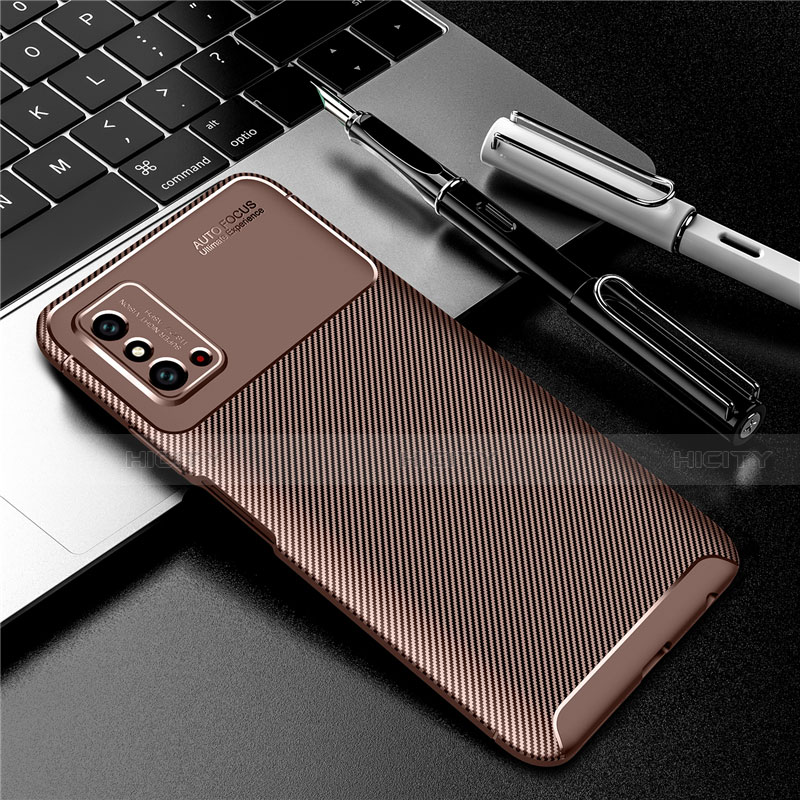 Funda Silicona Carcasa Goma Twill Y01 para Huawei Honor X10 Max 5G Marron