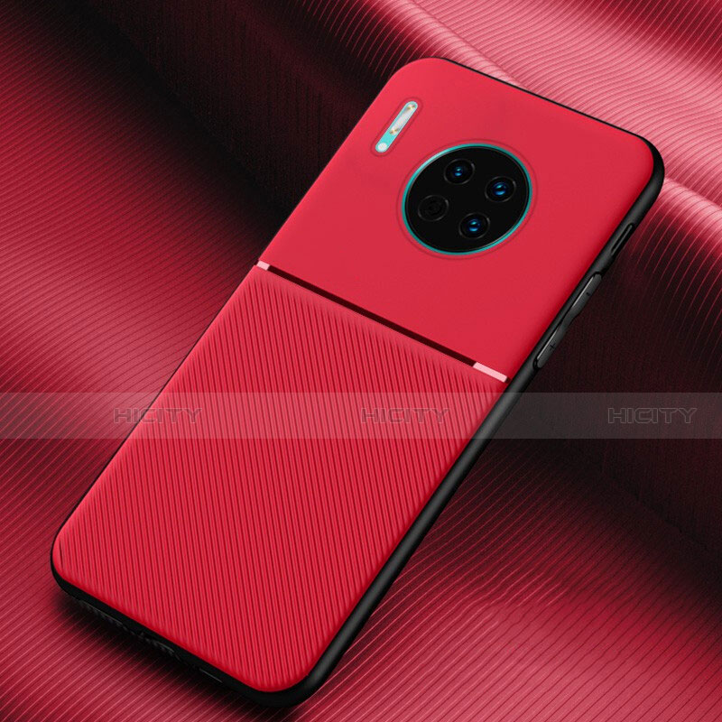 Funda Silicona Carcasa Goma Twill Y01 para Huawei Mate 30 Rojo