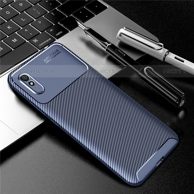 Funda Silicona Carcasa Goma Twill Y01 para Xiaomi Redmi 9A Azul