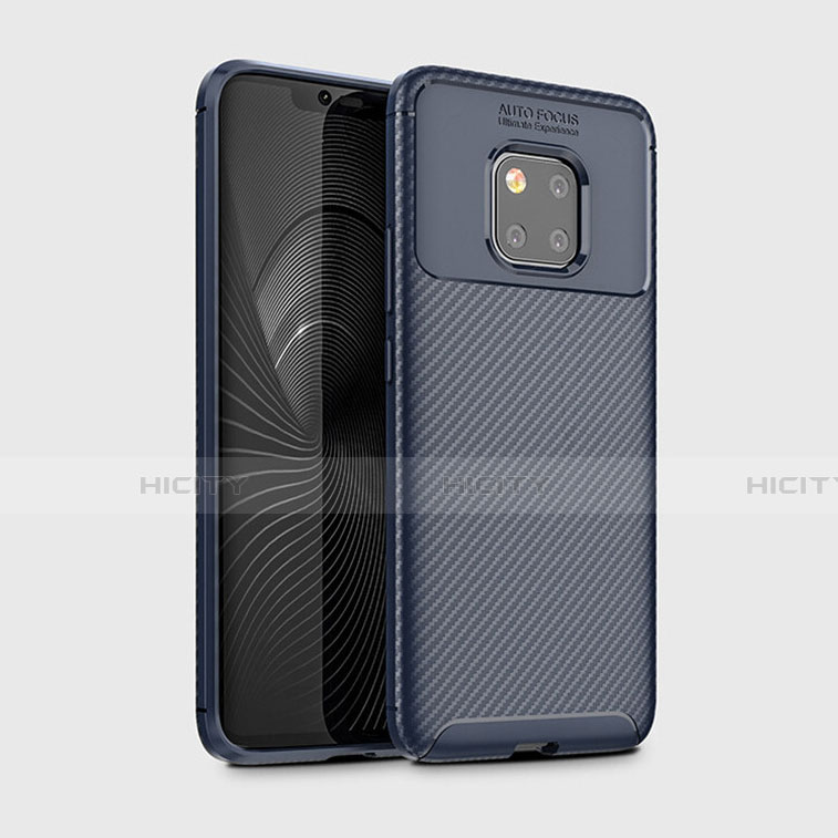 Funda Silicona Carcasa Goma Twill Y02 para Huawei Mate 20 Pro Azul