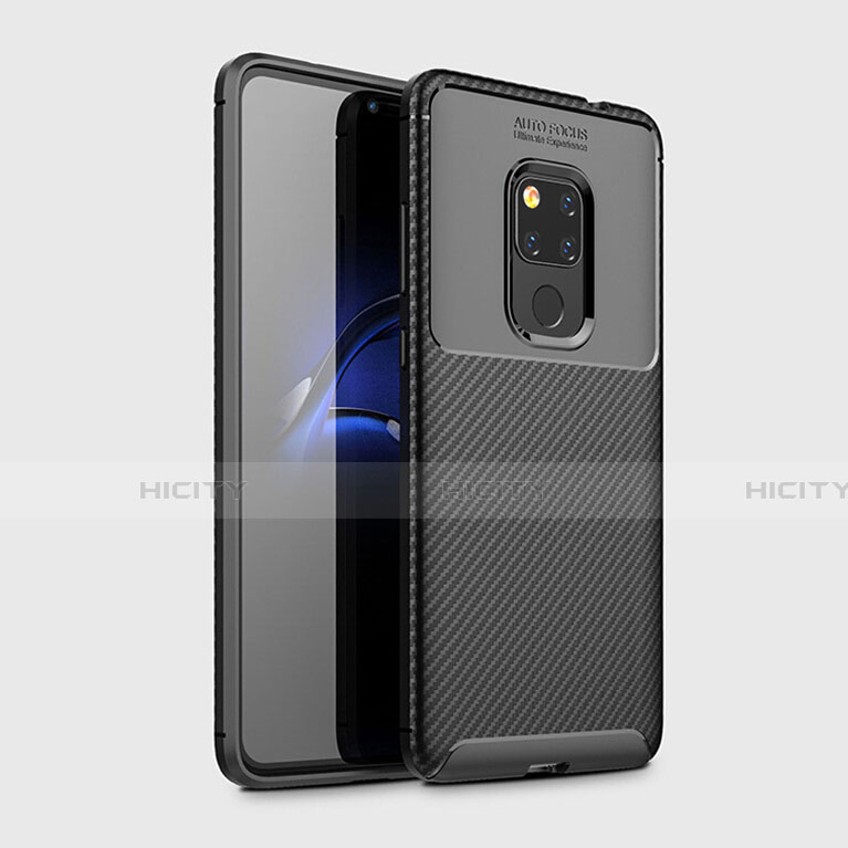 Funda Silicona Carcasa Goma Twill Y02 para Huawei Mate 20 X 5G Negro