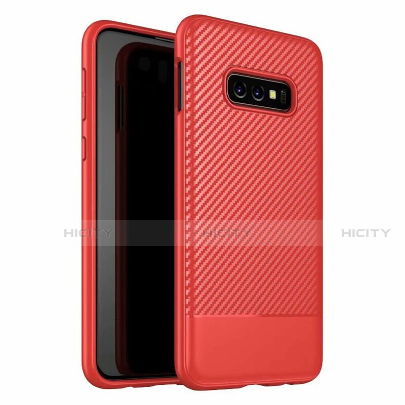 Funda Silicona Carcasa Goma Twill Y02 para Samsung Galaxy S10e Rojo