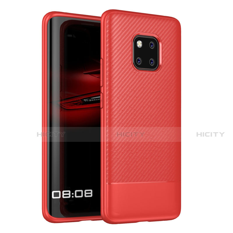 Funda Silicona Carcasa Goma Twill Z01 para Huawei Mate 20 Pro Rojo