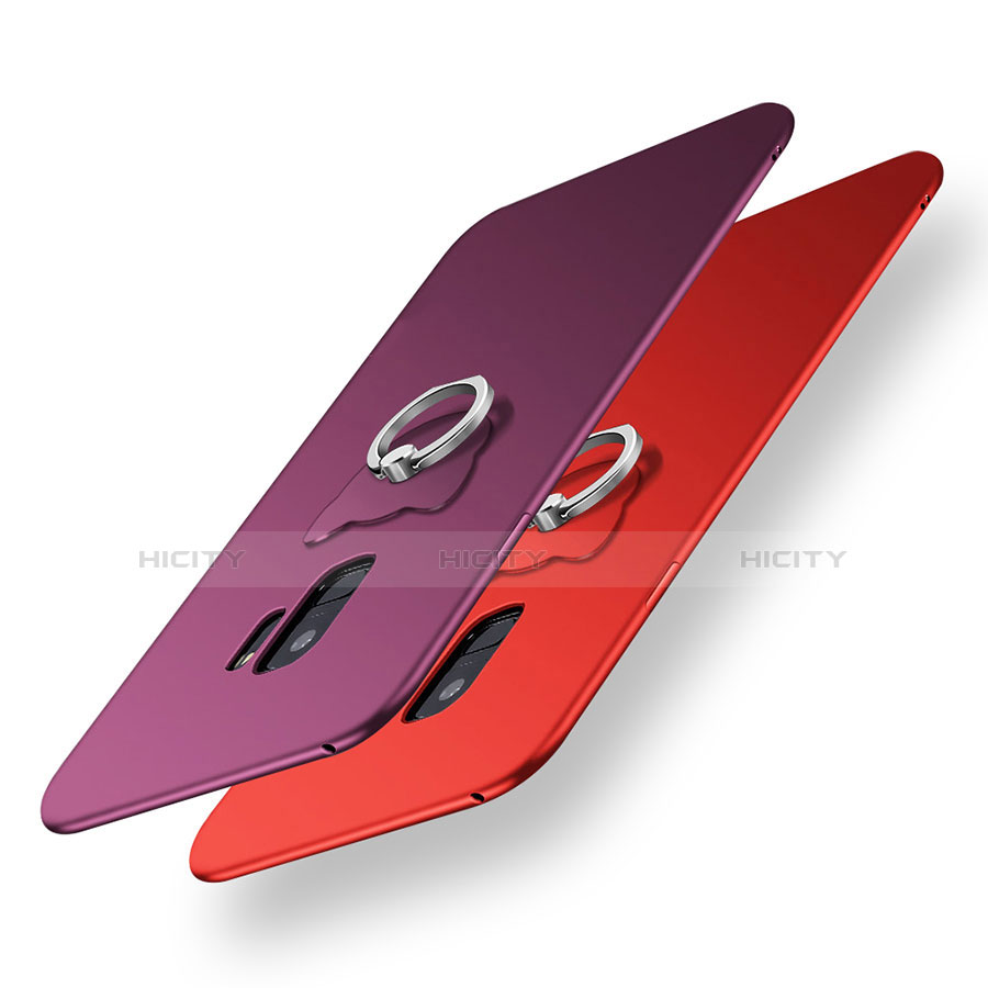 Funda Silicona Carcasa Ultrafina Goma con Anillo de dedo Soporte para Samsung Galaxy S9