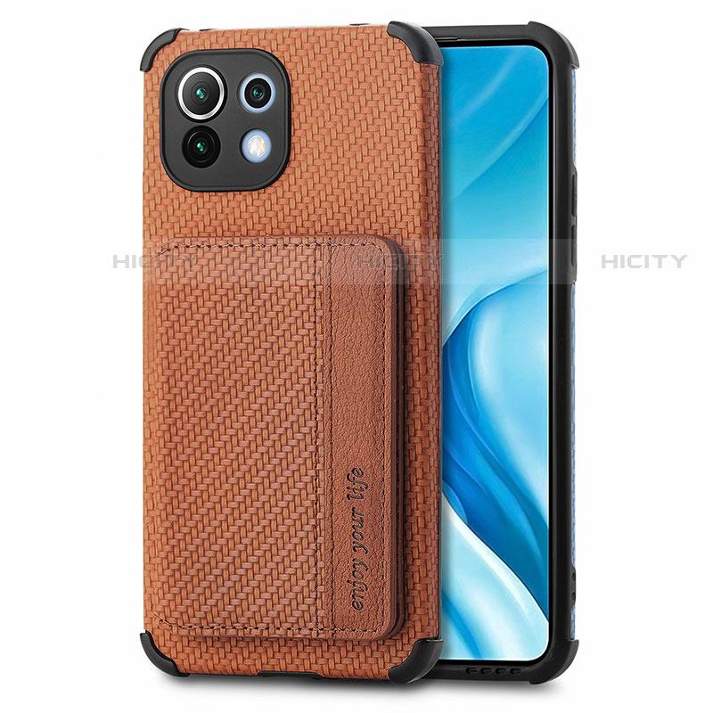 Funda Silicona Carcasa Ultrafina Goma con Magnetico A04 para Xiaomi Mi 11 Lite 4G