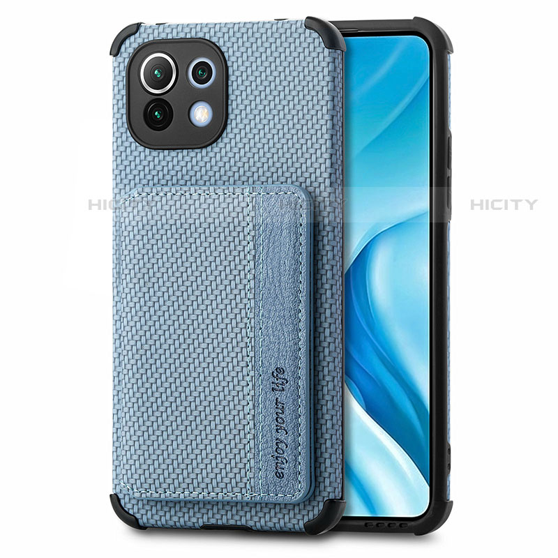 Funda Silicona Carcasa Ultrafina Goma con Magnetico A04 para Xiaomi Mi 11 Lite 4G