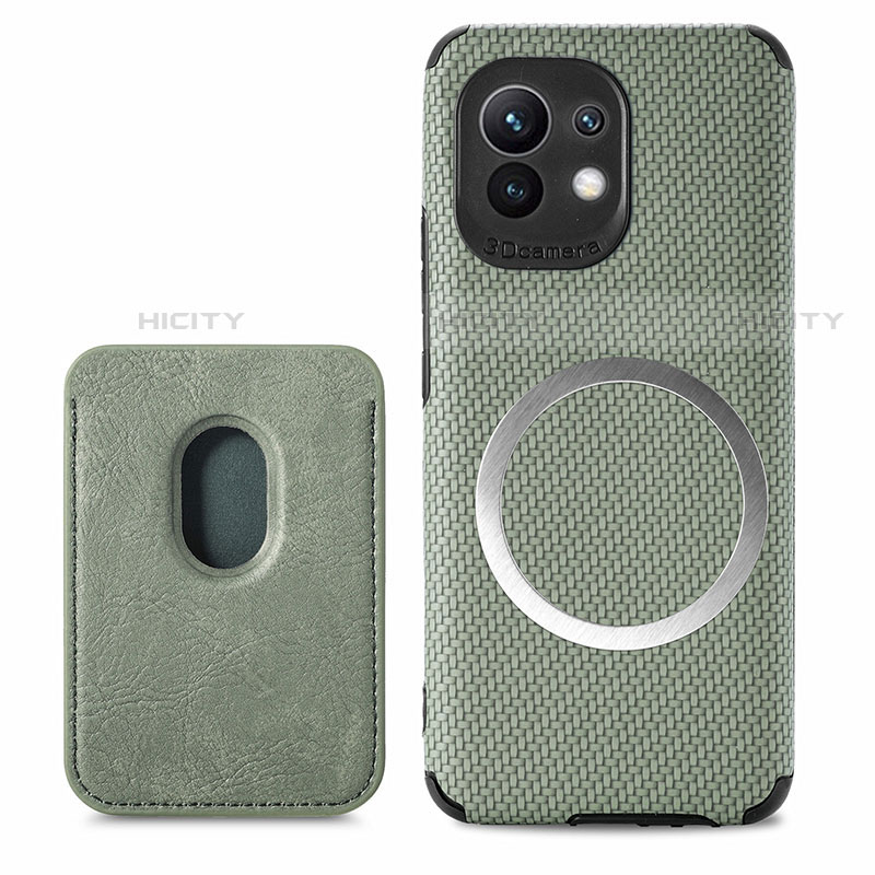 Funda Silicona Carcasa Ultrafina Goma con Magnetico A05 para Xiaomi Mi 11 Lite 4G