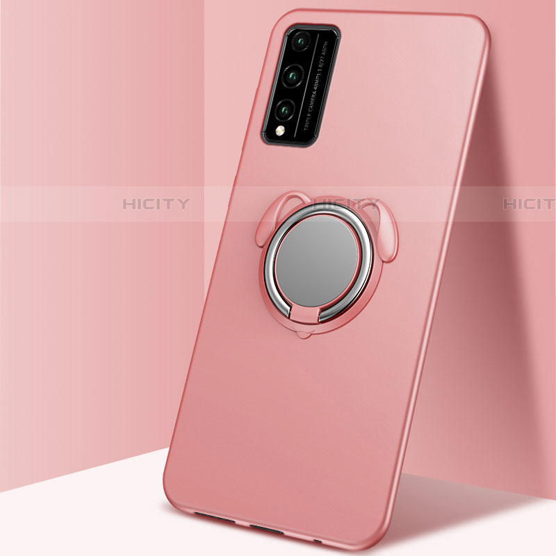 Funda Silicona Carcasa Ultrafina Goma con Magnetico Anillo de dedo Soporte A01 para Huawei Honor Play4T Pro