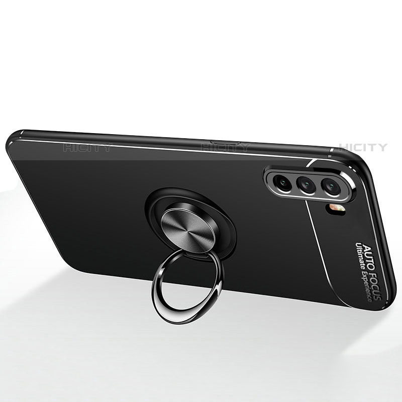 Funda Silicona Carcasa Ultrafina Goma con Magnetico Anillo de dedo Soporte A01 para Huawei Mate 40 Lite 5G