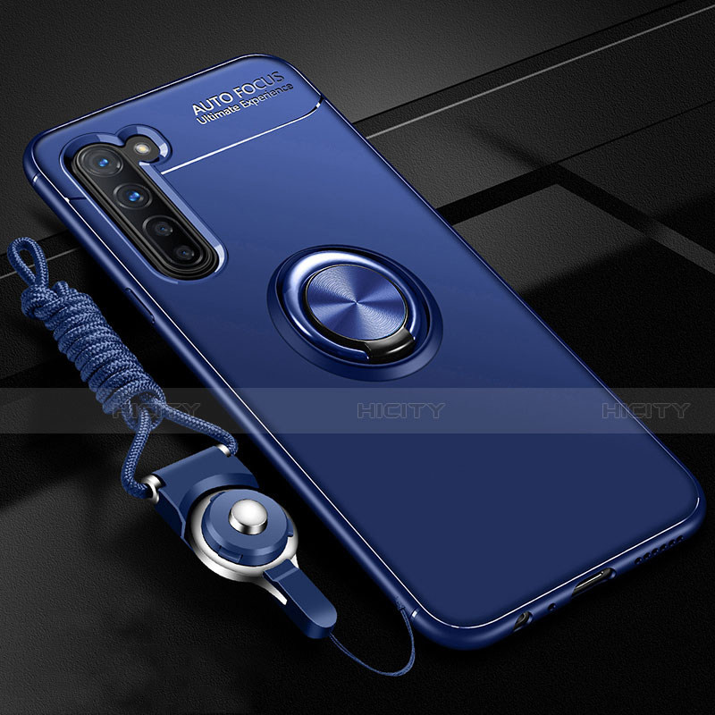 Funda Silicona Carcasa Ultrafina Goma con Magnetico Anillo de dedo Soporte A01 para Oppo K7 5G