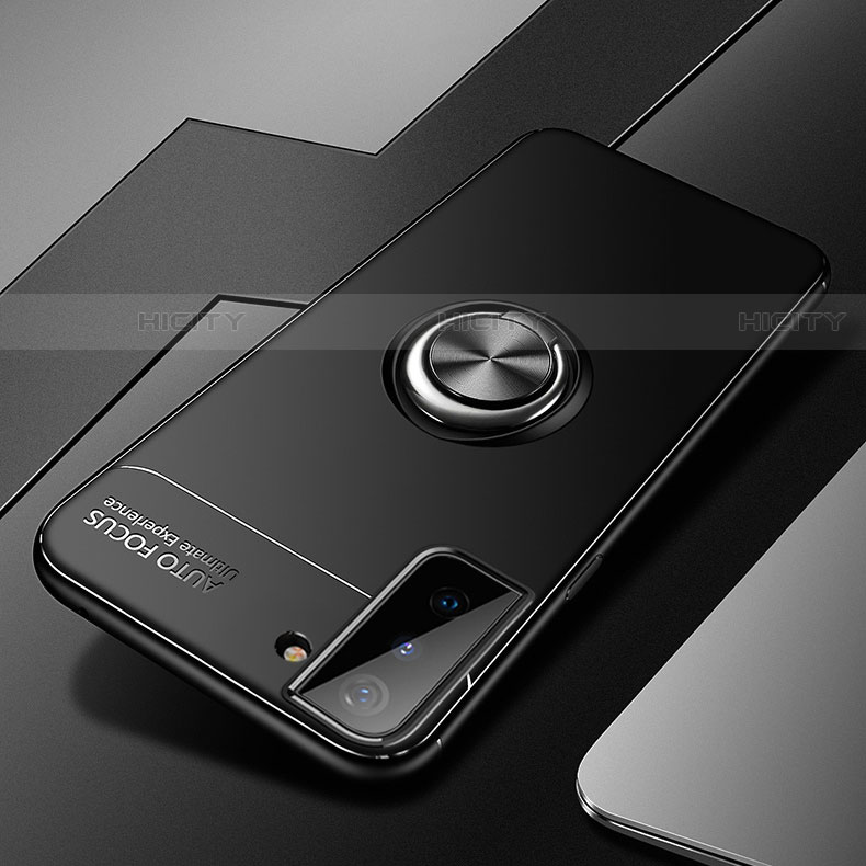 Funda Silicona Carcasa Ultrafina Goma con Magnetico Anillo de dedo Soporte A01 para Samsung Galaxy S23 5G